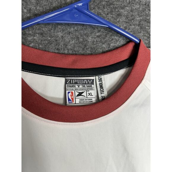NBA Men's Miami Heat Zip Way Tank Top NWT‎ Size XL WHITE BASKETBALL - Picture 3 of 6